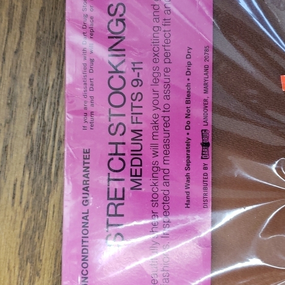 Vintage 60s 70s Nylon Tan Stockings New in Package NIB Deadstock - Picture 3 of 8